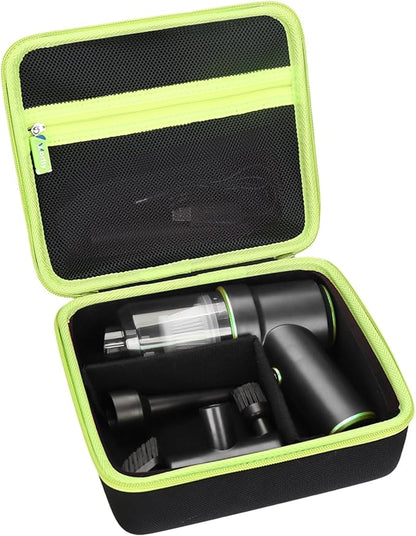 Case for CODN Handheld Car Vacuum Portable Cordless 12000PA 2 in 1 Handheld Vacuum Cleaner and Air Duster - Hard Protective Travel Carrying Storage Bag (Black-Green)