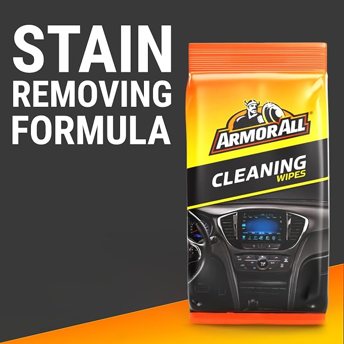 Armor All Car Interior Cleaner Wipes, Interior Cleaning Wipes for Cars, Trucks, Motorcycles, 60 Each (Pack of 2)