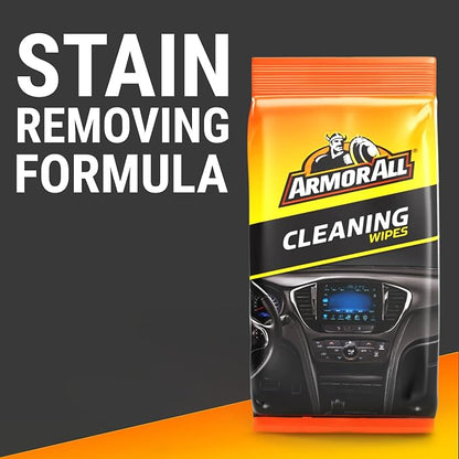 Armor All Car Interior Cleaner Wipes, Interior Cleaning Wipes for Cars, Trucks, Motorcycles, 60 Each (Pack of 2)