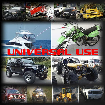 Ampper 4 Pods LED Rock Lights, LED Neon Underglow Waterproof Light for Car Truck ATV UTV SUV Offroad Boat Underbody Glow Trail Rig Lamp (White)