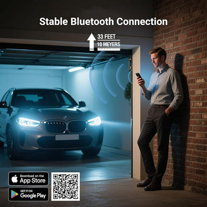 GOOLOO DS100 OBD2 Scanner Bluetooth, Wireless All System OBD2 Scanner Diagnostic Tool, Check Engine, Live Data, 6 Reset Services, Read and Clear Error Codes for All OBDII Protocol Cars Since 1996