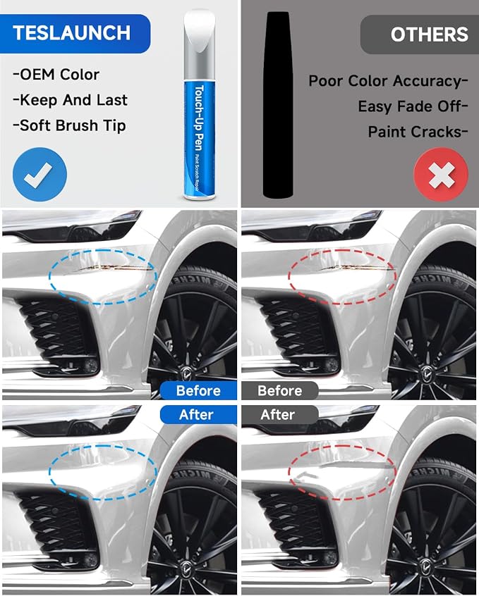 083/2MH Ultra White Tricoat Touch Up Paint Compatible with Lexus Exact Match Touch Up Paint Car Scratch Repair