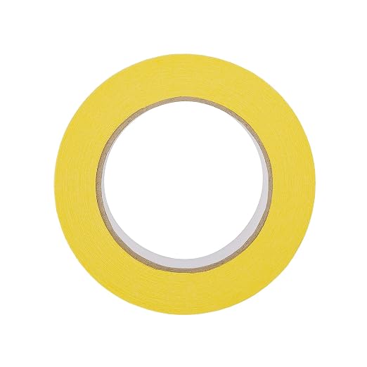 Lichamp 36mm x 55m Yellow Automotive Masking Tape for Painting, Auto Body Yellow Painters Tape for Car Detailing, 1.4 inch x 60 Yards