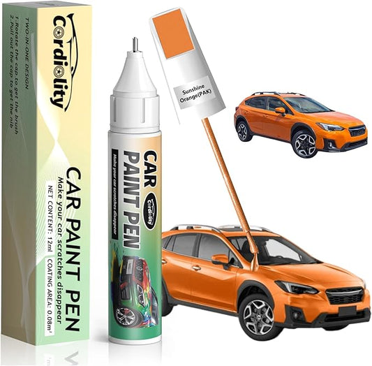 PAK Sunshine Orange Touch Up Paint for Subaru, Color Accurate Car Paint Scratch Repair Pen, Quick & Easy Fix Automotive Chips and Nicks