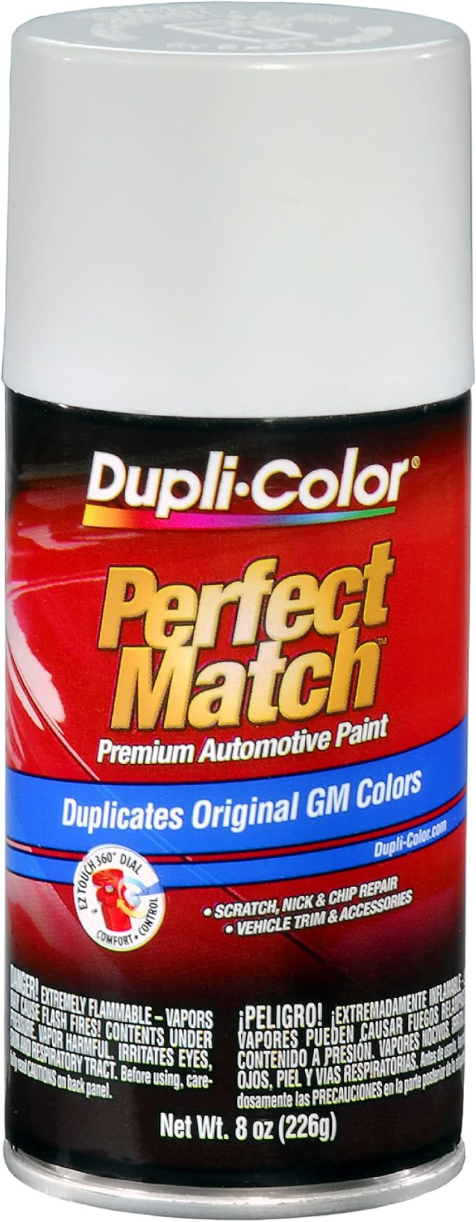 Dupli-Color EBGM04337 Perfect Match Automotive Spray Paint – General Motors Bright White, 16 WA9753 – 8 oz. Aerosol Can