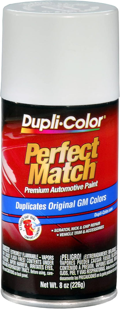 Dupli-Color EBGM04337 Perfect Match Automotive Spray Paint – General Motors Bright White, 16 WA9753 – 8 oz. Aerosol Can