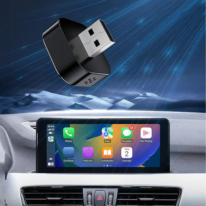 LICAEVEY Wireless car Play & Android Auto Adapter, 2-in-1 Wired to Wireless Dongle for Factory Car Systems, Auto Connect & Plug & Play with Online Updates