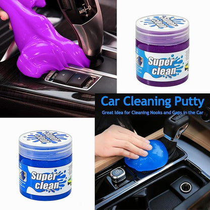 2-Pack Car Cleaning Gel, Universal Interior Detailing Putty Slime, Dust Remover for Car Vents, Dashboard & Keyboard, Ideal Gift for Men & Women