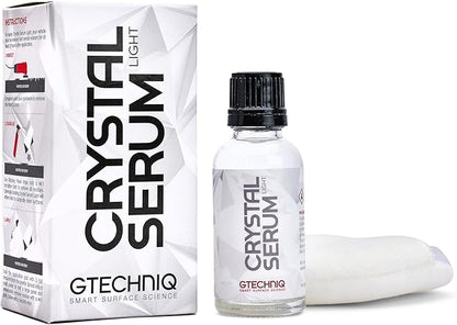 Gtechniq Crystal Serum Light Ceramic Coating for Cars 30ml | Up to 5 Years Protection, High Gloss Shine, Swirl and Chemical Resistance