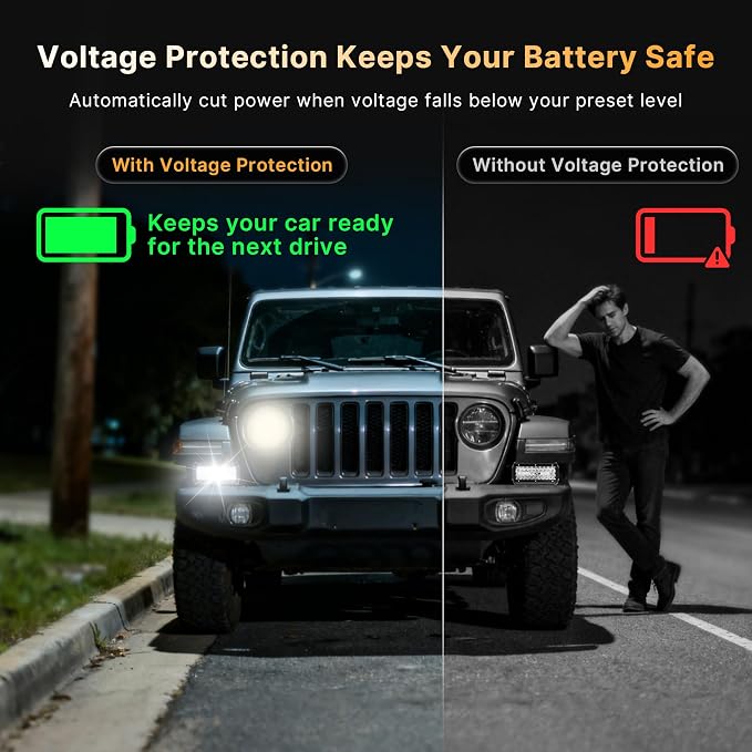 LED Pod Lights Flood Beam, Smart App Controlled Off Road Driving Lights Supports CarPlay/Android Auto, IP67 Waterproof 6000K White Lamps for Trucks, ATV, UTV, SUV, Boat (7 Inch)