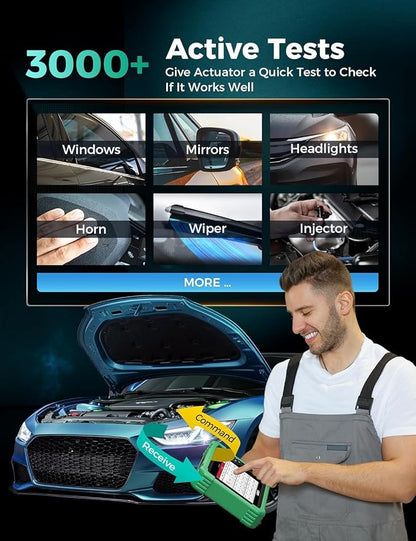 Launch X431 CRP919 EV 2026 Bidirectional Scan Tool, for Electric Vehicles New Energy Cars, All-in-One Full System Diagnostic Scanner, 43+ Reset, ECU Coding, CANFD&DOIP, FCA AutoAuth, 2Yrs Free Update