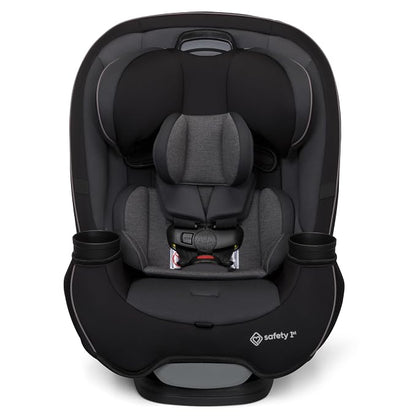 Safety 1st Grow and Go All-in-One Convertible Car Seat, Rear Facing, 5-40 lbs, Forward Facing (30–65 lbs), High Back Booster Seat 40-100 pounds, Black Phantom