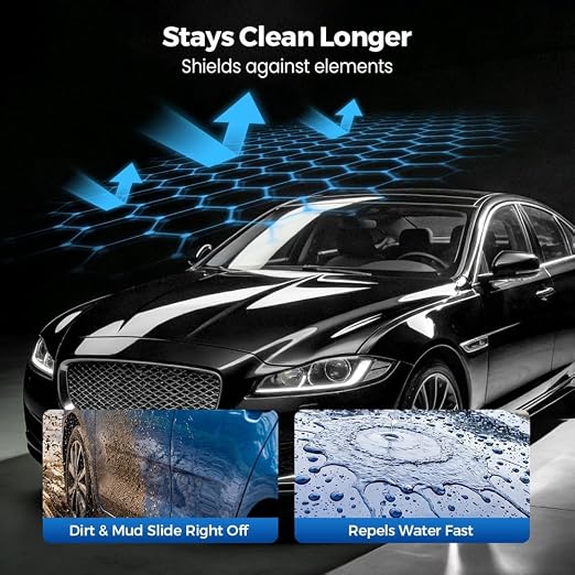 Ceramic Coating for Cars Graphene Spray 9h Ceramic Coating for Automotive Paint Protection Professional Detailing Supplies Long Lasting Anti Static Easy Apply