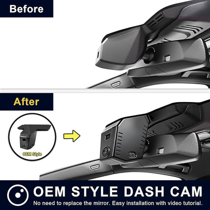 Mangoal 4K Dash Cam for BMW 3-Series Gen7 G20 G21 G28 2020-2026 Select 2019 M3 G80 G81(Model B), OEM Style, 2160P UHD Video, WiFi & APP, GPS, 64GB Card