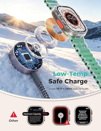 2026 Travel Essentials for Apple Watch Charger,Cruise Vacation Camping Essentials,iPhone Charger,Multi Charging Cable,3 in 2 Charging Docks for iWatch Series 11-2/Ultra,iPhone 17-12,Car