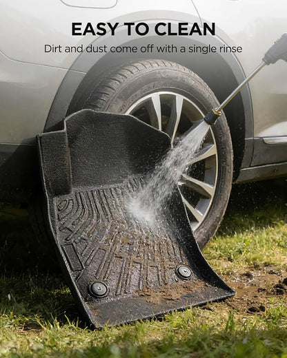 All Weather Floor Mats for Chevy Cruze 2011 2012 2013 2014 2015, Non-Slip Waterproof TPE Liners Custom Fit Front & Rear Row, Heavy Duty Car Accessories