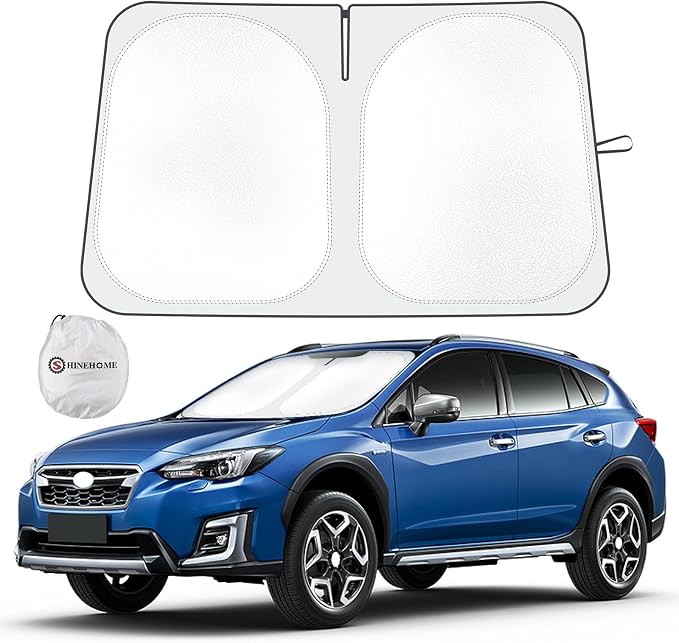 Car Windshield Sun Shade Compatible with 2018 2019 2020 2021 2022 2023 2024 2025 2026 Subaru Crosstrek 2.0i Premium Limited Wagon Accessories Foldable Sunshade Custom Windshield Sun Visor
