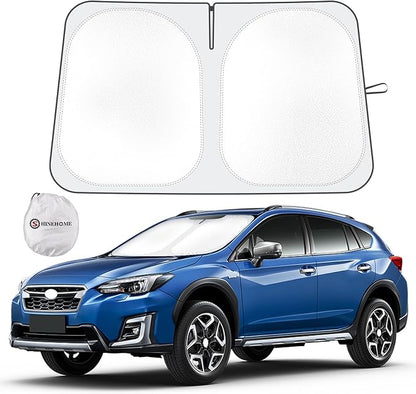 Car Windshield Sun Shade Compatible with 2018 2019 2020 2021 2022 2023 2024 2025 2026 Subaru Crosstrek 2.0i Premium Limited Wagon Accessories Foldable Sunshade Custom Windshield Sun Visor