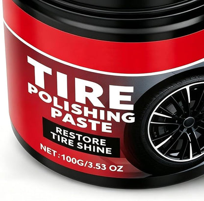 Tire Coating Paste, with Long Lasting UV Protection, 100 G, Tire Restorer, Shine Enhancer, Protective Formula, for Vehicle Truck Outdoor Detailing