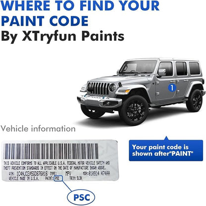 PDS/LDS Anvil Touch Up Paint for Jeep, DIY Car Paint Scratch Repair Kit, Automotive Paints, Quick & Easy Fix Scratch Repair Compatible with Wrangler/Renegade/Gladiator