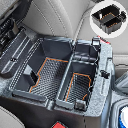 EDBETOS Center Console Organizer Tray Compatible with Jeep Wrangler JL/JLU 2018-2023 2024 2025 2026 and Gladiator JT Truck 2020-2026 Insert Armrest Accessories - Orange Trim