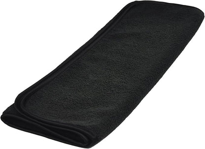 Detailer's Preference 390 GSM Premium Microfiber Towels, Ultra Soft, Lint-Free, Streak-Free, Highly Absorbent, Scratch-Free Cleaning & Drying Cloths for Auto, Home & Detailing, 16x24, 12-Pack, Black