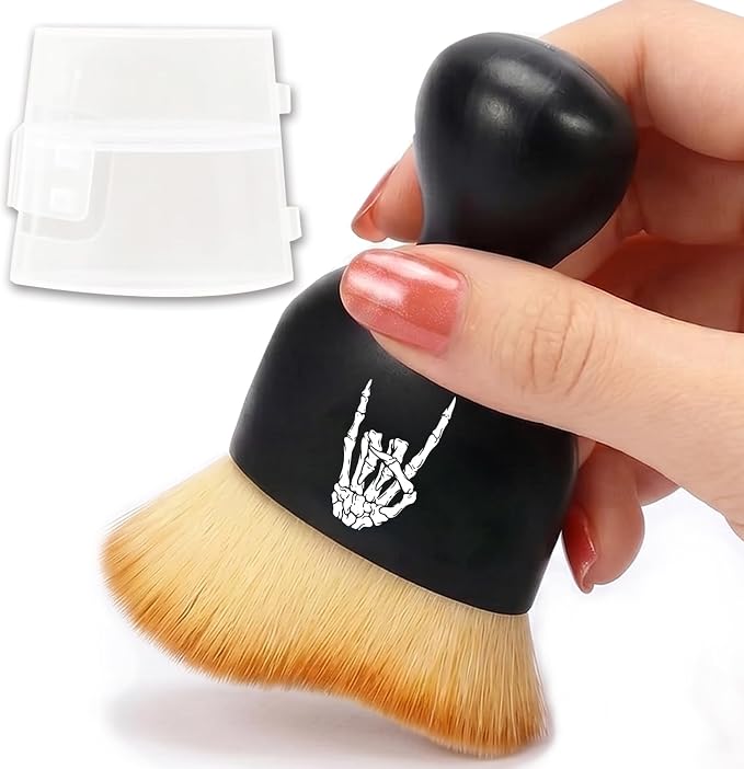 Skeleton Hand Car Detailing Brush Soft Bristle Cars Interior Cleaning Brush,Automotive Dust Brushes with Protective Cover,for Vehicle Gentle Detailing Care Skeleton Skull Gifts for Women Men