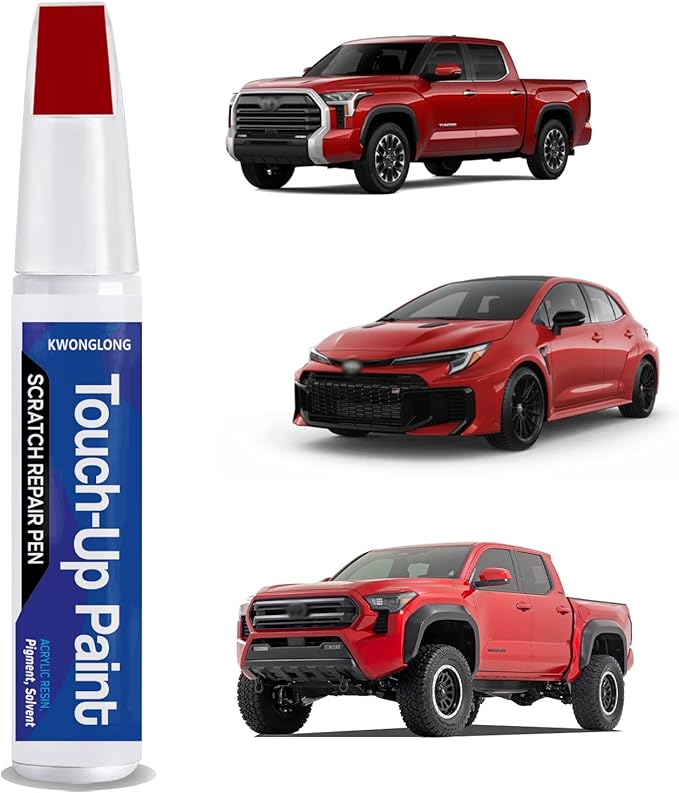 Supersonic Red 3U5 Touchup Paint Compatible with Toyota, 2-in-1 Scratch Repair Pen Exact Color Match, Car Scratch Repair Pen
