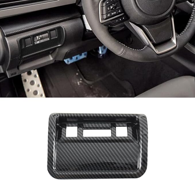 Interior Trim for Subaru Forester 2025 2026 Carbon Fiber Gear Shift Panel with Steering Wheel Trim
