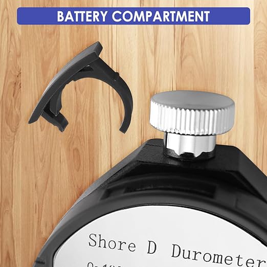 Shore D Hardness Tester Meter Portable 0-100HD Digital Durometer D for Rubber, Tire, Plastic, Thermal Plastic, Flooring, Bowling Ball with Large LCD Display