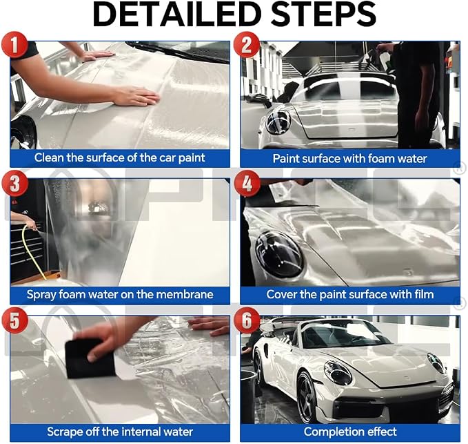 for Tesla Model X 2016-2021 TPU Pre-Cut Paint Protection Film Car Vinyl Wrap Transparent Protective Anti-Scratch Self Healing Shield Guard Waterproof Car Wrap Film (Front Rear Door)