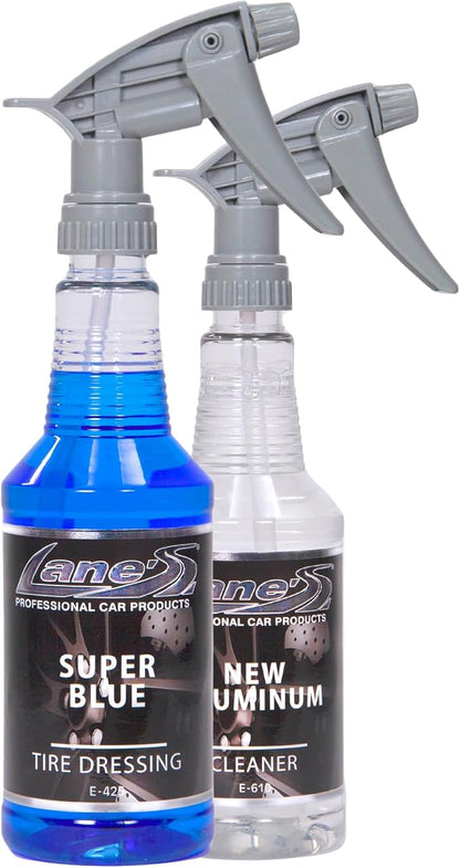LANE'S Super Blue Tire Dressing + New Aluminum Spray Bundle Kit | Car Tire Shine Spray | Rim Cleaner & Shine | Best Tire Shine, Best Rim Cleaner | Protection from Cracks & UV Rays | Non-Greasy | 16oz