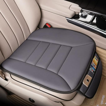 Lofty Aim Premium Car Seat Cushion, Driver Cushion with Comfort Memory Foam & Non-Slip Rubber Bottom, Car Seat Pad Works with 95% of Vehicles and Office Chair or Home (Grey)