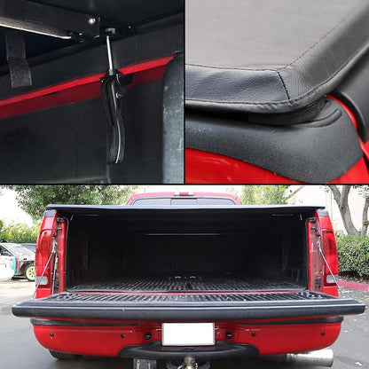 DNA Motoring Truck Bed Soft Tri-Fold Adjustable Tonneau Cover Compatible with 95-04 Tacoma 6Ft Styleside Bed, TTC-TRISOFT-051