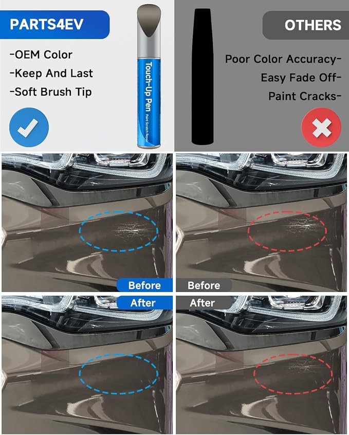 Touch Up Paint Compatible with Chevrolet Exact Match Touch Up Paint Car Scratch Repair (Pepperdust Metallic/Bronze Dune Metallic（WA441B/GMU）)