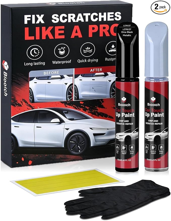 Orca Black Metallic LC9X/2T for Audi Touch Up Paint Kit[2K Clear Coat Included],Exact Color Match Touch Up Paint for Chip and Scratch