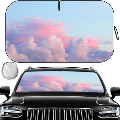 Car Windshield Sun Shade, Folding Car Shades for Front Windows UV Rays Sun Cover Shade, Keeps Your Vehicle Cool