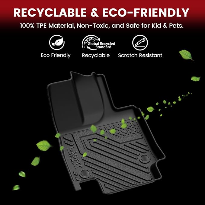 LASFIT Floor Mats for Lexus NX 350h/NX 450h+ Hybrid 2022-2026 (Not Fit Gas (250,350)), All Weather Cargo Mats TPE Floor Liners&Backrest Mats for NX350h Accessories, Trunk&Cargo Liners for NX450h+