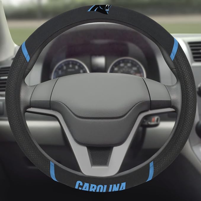 FANMATS NFL Unisex-Adult Embroidered Steering Wheel Cover