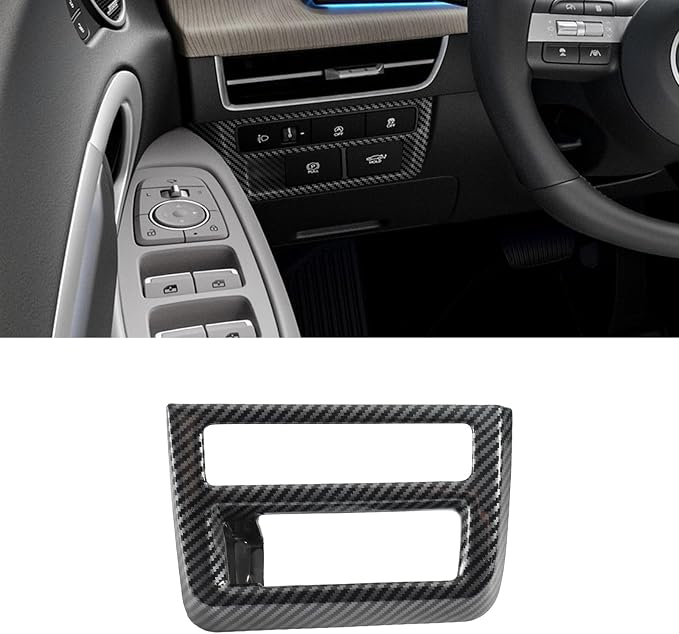 Interior Trim for Hyundai Sonata 2024 2025 2026 Carbon Fiber Gear Shift Panel with Steering Wheel Trim