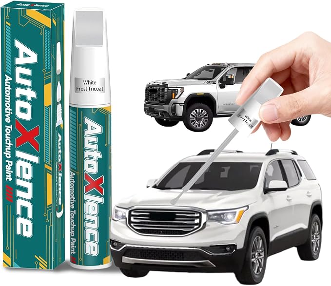 White Frost Tricoat(G1W/WA140X) Touch Up Paint Compatible with GMC Car Paint Pen Scratch Repair Automotive Scratch Remover Fix Exact Color Match