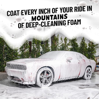 Chemical Guys EQP339 TORQ Professional Foam Cannon & Tough Mudder Truck Wash, Off Road ATV Heavy Duty Soap, 128 fl oz (1 Gallson), Lemon Scent