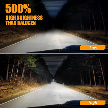 Fit 2005 2006 2007 2008 2009 2010 Lights Bulbs for Nissan Armada, 9005 High Beam 9006 Low Beam and 880 Fog Light Bulb Set, 6500K Cool White, 500% Brightness, Plug and Play - 6 Pack