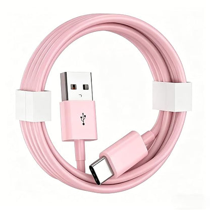 Cute Pink iPhone 17/17E Car Carplay Charger Cable for iPhone 17/16/15, 15/16/17 Pro Max 15 16 Plus Charging cable, USB A to USB C for iPad 10th Gen iPad Pro, Air 5th 4th Mini 6th Replacement (3.3 FT)