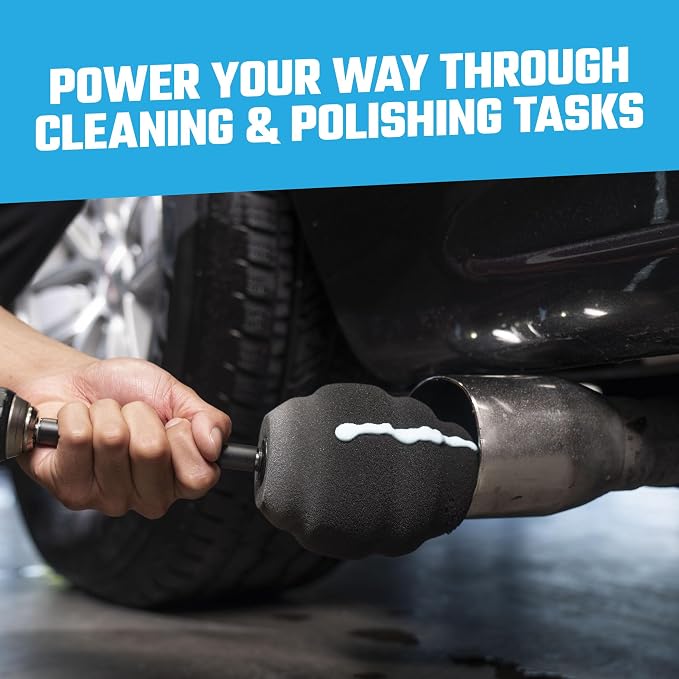 Chemical Guys Ball Buster Wheel and Rim Speed Polisher - Wheel Cleaner Drill Attachment for Safe & Easy Cleaning Hard-to-Reach Areas on Cars, Trucks, SUVs, RVs, and Motorcycles