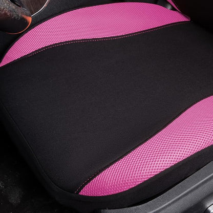 Flying Banner Butterfly car seat Covers ful Set Fashion Universal Lady Woman Female Rear Bench Split Colorized (Full Set, Pink)
