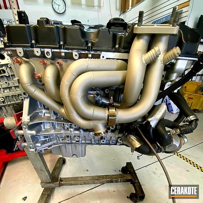 CERAKOTE® Glacier Gold Coating Kit (C-7800 16 oz.) - Everything Needed to Spray Cerakote - Air Cure - Durable, High Temp Performance Ceramic Coating (1800°F Rating)
