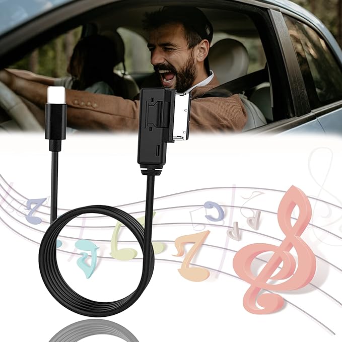MDI MMI MDI Aux Adapter Music Interface Charg Media Consumer Cable Compatible with MB Comand APS NTG4.5 System for IP 13 12 11 Pro Max Xs max XR