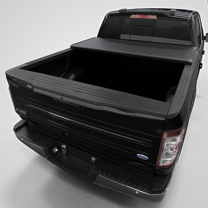 Low Profile Tri-Fold Truck Bed Tonneau Cover Fits 2015-2026 Ford F-150 | 5'5" (66") Bed | CFLPTX016