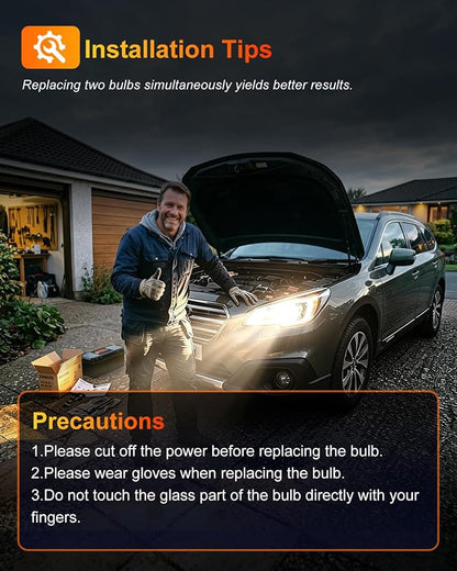 9006 HB4 Halogen Headlight Bulb, 12V 55W Standard Halogen Light Bulb, 3800K, 4000 Lumens, High Brightness Headlight Bulb, Head Light Bulbs for Car,Headlight Bulbs Low Beam, Pack of 2